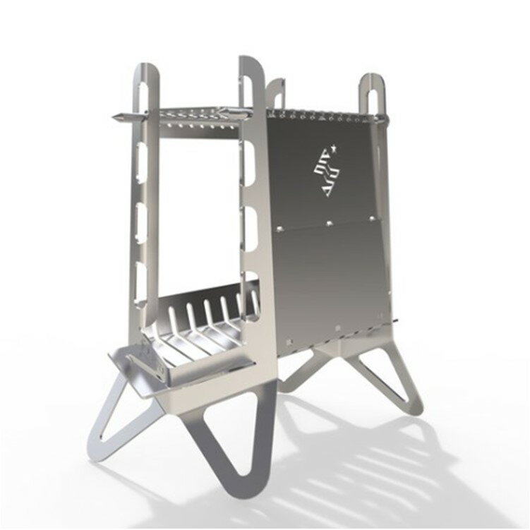 【あす楽対応】焚き火台 焚火台 SPORTES スポルテス FIREWAALL + PLUS & Wind Blades (Kit of 2) ファイヤーウォール プラス ウインドブレード フルキット 軽量 コンパクト 風防付 風除け スタンド型 ステンレス BBQ グリル ソロキャンプ ブッシュクラフト通販格安セール情報 楽天 通販