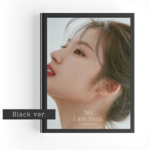 SANA from TWICE - Yes, I am Sana: 1ST PHOTOBOOK Black Ver. 韓国盤のサムネイル