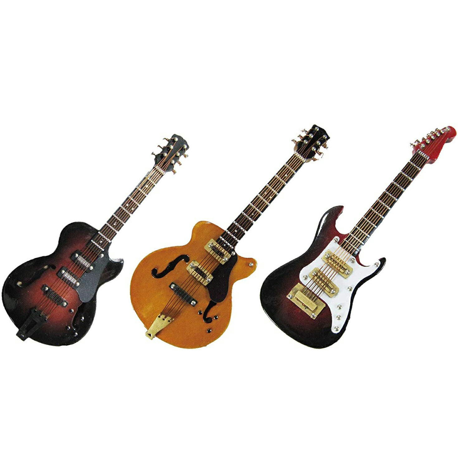 【送料無料】3Dミニチュア楽器マグネット エレキギター