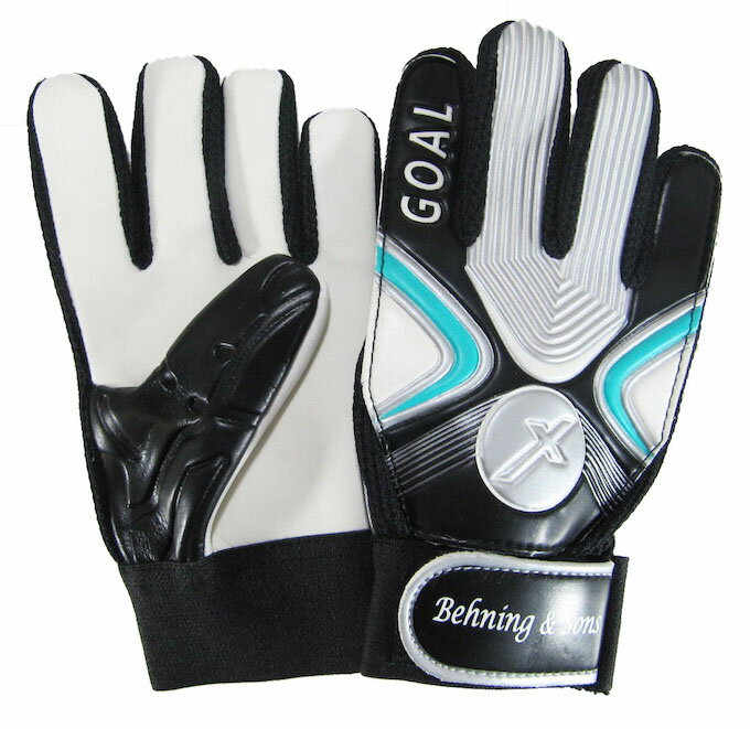 キーパーグローブ ジュニア ブルー ブラック イエロー キッズ 子供用 少年サッカー トレーニング用 オリジナル Behning & Sons通販 サッカー 用品 セール