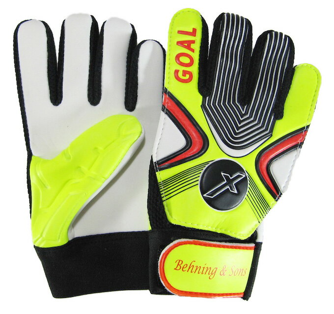 キーパーグローブ ジュニア ブルー ブラック イエロー キッズ 子供用 少年サッカー トレーニング用 オリジナル Behning & Sons通販 サッカー 用品 セール