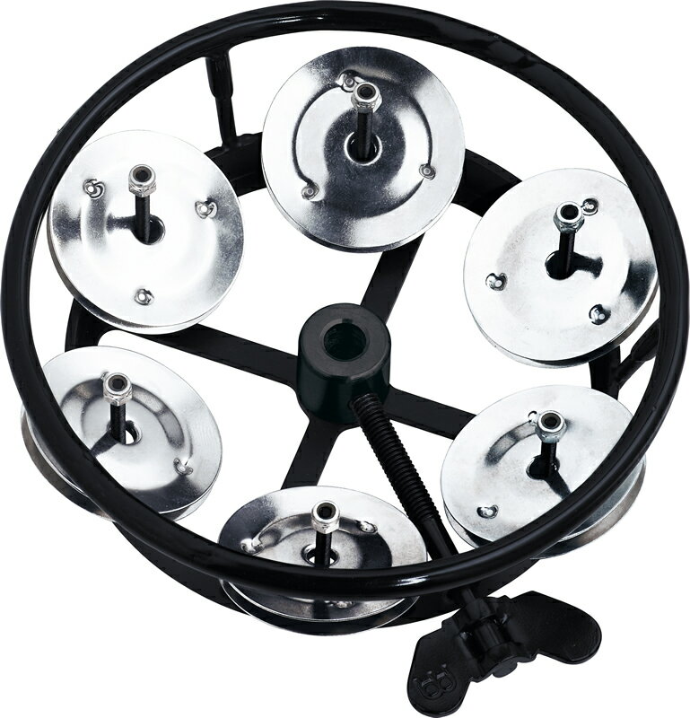 Meinl プロフェッショナルハイハットタンバリン THH1BK：Steel, black