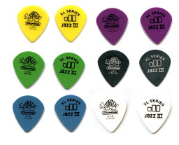 Dunlop 498R Tortex Jazz III 12枚セット ダンロップ ギターピック 1.00 Blue