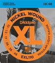 D'Addario EXL110 RegularLight を 1set ダダリオ エレキギター弦