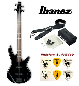 Ibanez GSR-320：BK (Black) アイバニーズ エレキベース アクセサリーキット＋オリジナルピックセット