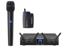 audio-technica ATW-1312 ラックマウント2chコンボワイヤレスシステム:ベルトパックとハンドヘルドが1台ずつの2ch
