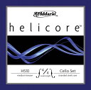 Helicore Cello Stringsはスチール線を縒り合せたマルチストランデッド・スチールコアを採用し、 安定したピッチで、素早く馴染みます。 クリアな音色が特徴の、上級者にお勧めのチェロ弦です。 通常の弦よりも細めに作られており、安定した演奏性と優れたレスポンスを持ちます。 Medium Tension Scale　4/4