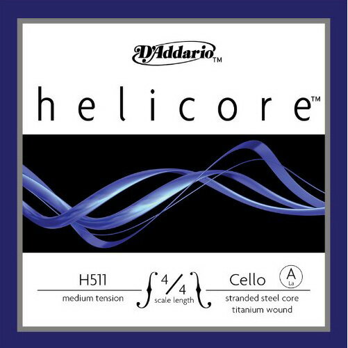 Helicore Cello Stringsはスチール線を縒り合せたマルチストランデッド・スチールコアを採用し、 安定したピッチで、素早く馴染みます。 クリアな音色が特徴の、上級者にお勧めのチェロ弦です。 通常の弦よりも細めに作られており、安定した演奏性と優れたレスポンスを持ちます。 Medium Tension Scale　4/4(35.6) ※セットではなく、単線での販売です。ご注意ください。