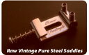 Raw Vintage Pure Steel Saddle RVS-112