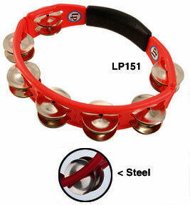 LP Cyclops Hand Held Tambourine (LP151)：Red