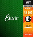 Elixir エレキベース弦 Nanoweb 14077 ロングスケール 1セット Medium