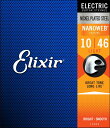 Elixir エリクサー エレキギター弦 NANOWEB Light .010-.046 #12052 【国内正規品】