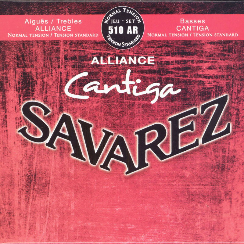 SAVAREZ アリアンス・カンティーガ Normal tension 510AR(Set) を 1set サバレス クラシックギター弦