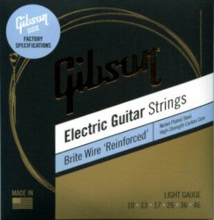 Gibson Brite Wire Reiforced Light Gauge SEG-BRW10 を 1set