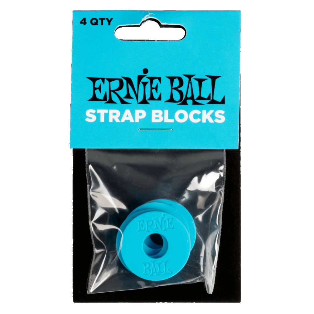 ErnieBall STRAP BLOCKS 4PK　P05619 BLUE