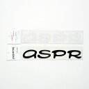 ASPR ロゴ入り黒・白、各1枚入りステッカーセット STKRS:BK×WH ASPR Stickers