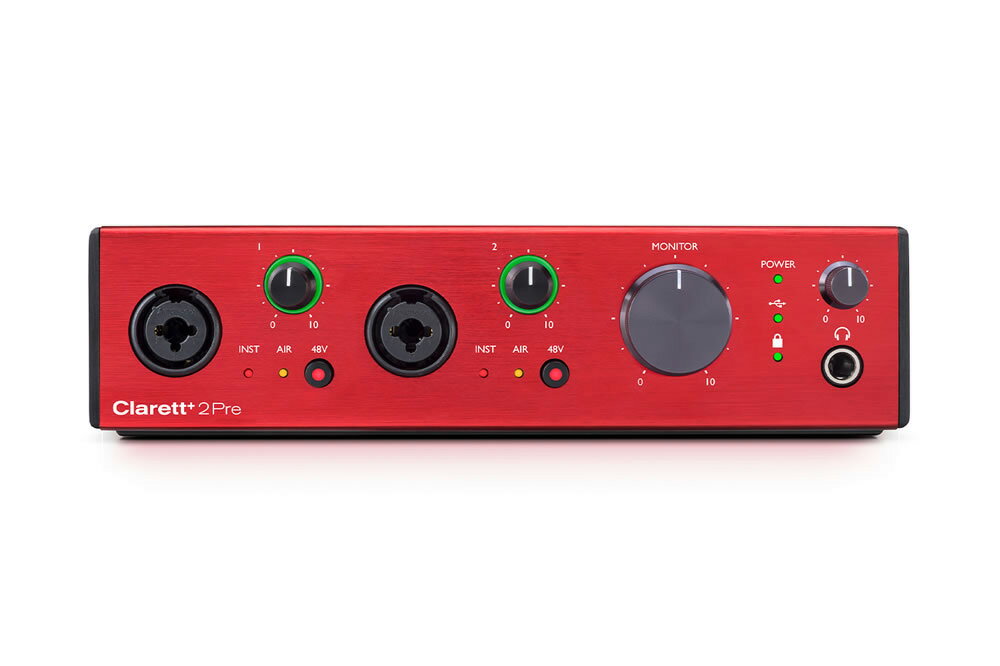 Focusrite フォーカスライト オーディオインターフェイス Clarett 2Pre【国内正規品】