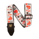 ErnieBall Jacquard Straps P04689 RED BIRD WINTER アーニーボール ギターストラップ