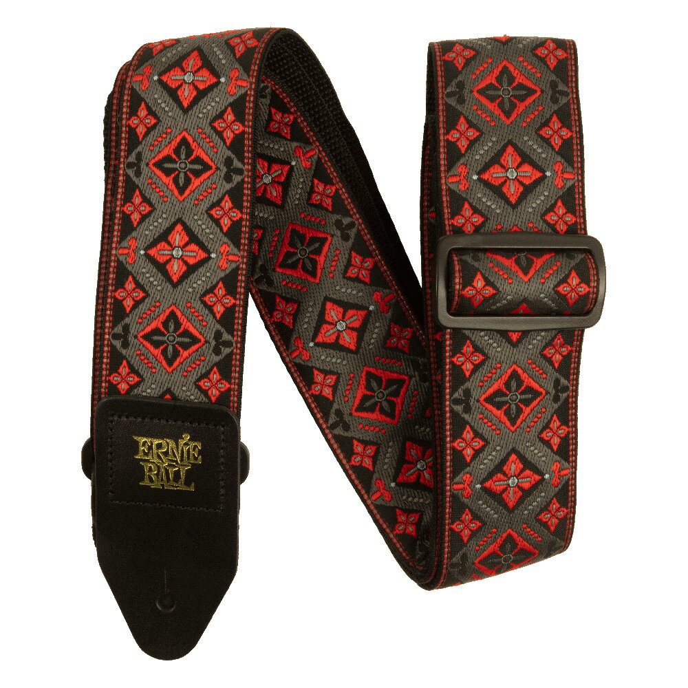ErnieBall Jacquard Straps EB 5346 RED KING アーニーボール ギターストラップ