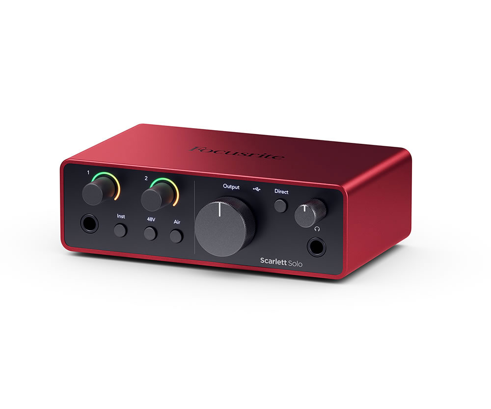 Focusrite フォーカスライト オーディオインターフェイス Scarlett Solo (gen4)【国内正規品】