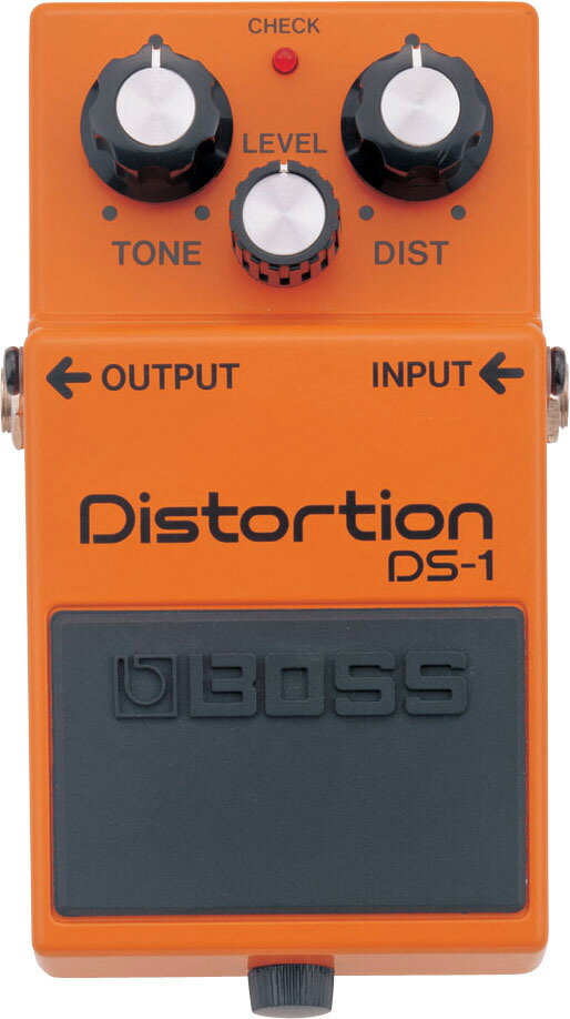 Distortion DS-1はボス・ディストーションの第1号機として1978年デビュー。 ボス・ディストーションのルーツモデルとして、ハード・エッジながら芯のある独特のキャラクターを備えた、洋楽系を中心に今なお愛用しているギタリストの多いディストーションです。さらにトーンコントロールを備え、マイルドなディストーションから、倍音を強調したギターサウンドまで幅広く演出可能です。 仕様 コントロール；TONEつまみ,DISTつまみ,LEVELつまみ 消費電流；DC9V 4mA 外形寸法；70(W)×55(H)×125(D)mm 質量：400g。