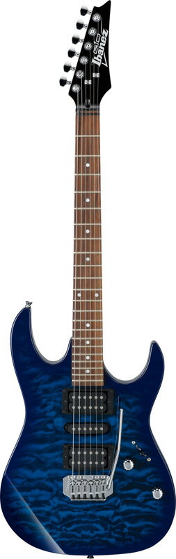 Ibanez GIO GRX70QA-TBB(Transparent Blue Burst) アイバニーズ エレキギター アクセサリーキット＋オリジナル猫ピック3枚セット