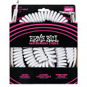 ErnieBall 30' COILED STRAIGHT / ANGLE INSTRUMENT CABLE - WHITE V[h 9.14m S/L White EB6045