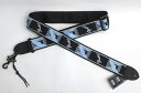 Fender 2”Monogrammed Strap Black/Light Grey/Blue