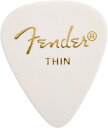 Fender 351 Shape Classic Picks Thin White sbN~12