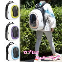 猫 キャリーバッグ リュック ペットキャリーバッグ カプセル 2WAY 手提げ 4色 遮光 紫外線カット 猫用 犬用 小型犬用 小動物用 大容量 通気 軽量 ポ...