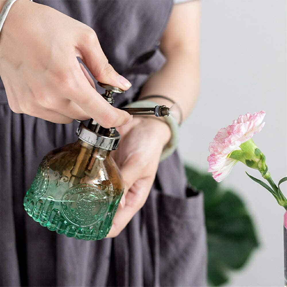霧吹き 200ml じょうろ 観葉植物 ガラス ミストスプレー ガーデニング 園芸 掃除 ...