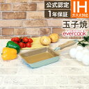 evercook エバークック 玉子焼き13×18cm オパールグリーン EIFP13OGR ドウシシャ / 玉子焼き器 卵焼き 玉子焼き たまご焼き タマゴ焼...