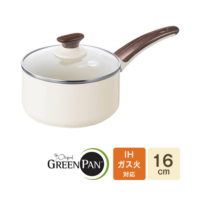 GREEN PAN ꡼ѥ åɥӡ ѥ 16cm դ CC001015-001 ꡼ѥ  б IHб  餷     ץ쥼 åĴ Ĵ ߥå ʥ ե 줷䤹 ۥ磻 