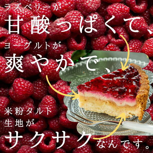 ヘルシーフードmusubi-cafe『ラズベリーの有機豆乳ヨーグルトタルト』