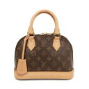 【中古】LOUIS VUITTON ルイヴィトン アルマ BB M53152 ミニハンドバッグ ショルダーバッグ モノグラム・キャンバス×スムースレザー ブラウン