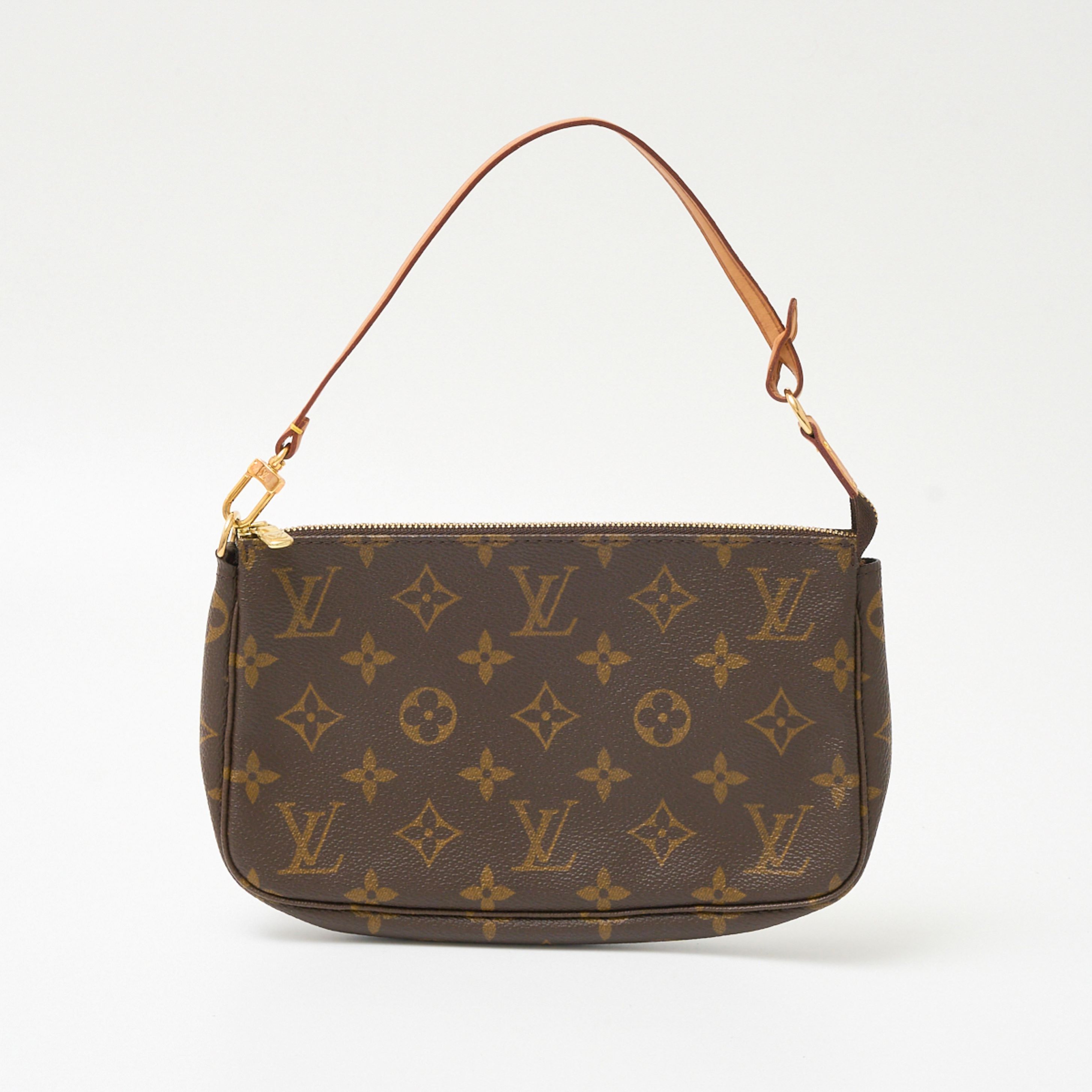 【中古】LOUIS VUITTON ルイヴィトン ポシェット・アクセソワール M51980 ポーチ ハンドバッグ モノグラム・キャンバス ブラウン レディース