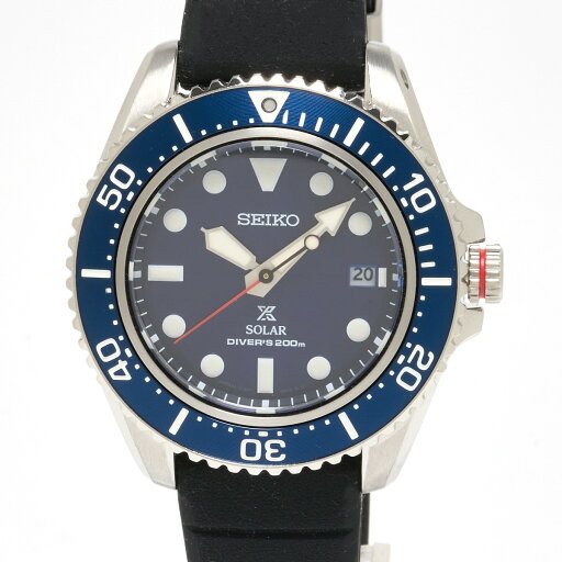 【中古】【半年間保証】SEIKO セイコー プロスペックス SBDJ055(V157-0DP0) SS×ラバー ブルー文字盤×ブラック ソーラー 腕時計 メンズ 【中古】【半年間保証】SEIKO セイコー プロスペックス SBDJ055(V157-0DP0) SS×ラバー ブルー文字盤×ブラック ソーラー 腕時計 メンズ