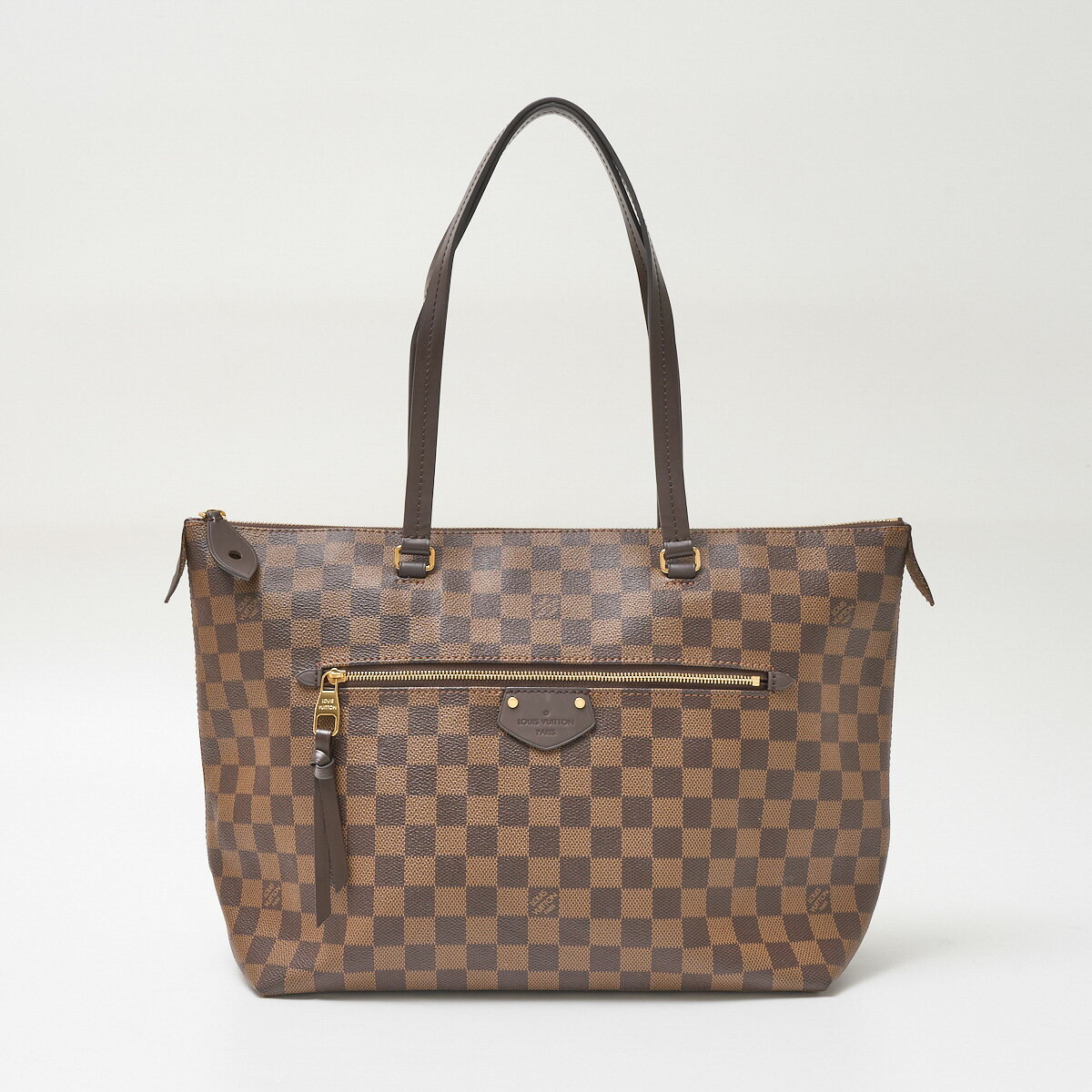 LOUIS VUITTON ルイヴィトン イエナ MM N41013 ショルダー トートバッグ 2WAY ダミエ・キャンバス×レザー ブラウン レディース