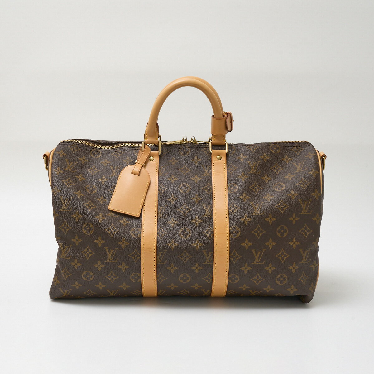 【中古】LOUIS VUITTON ルイヴィトン キーポル 45 M41418 ボストンバッグ トラベル 旅行鞄 モノグラム キャンバス×レザー ブラウン×ゴールド