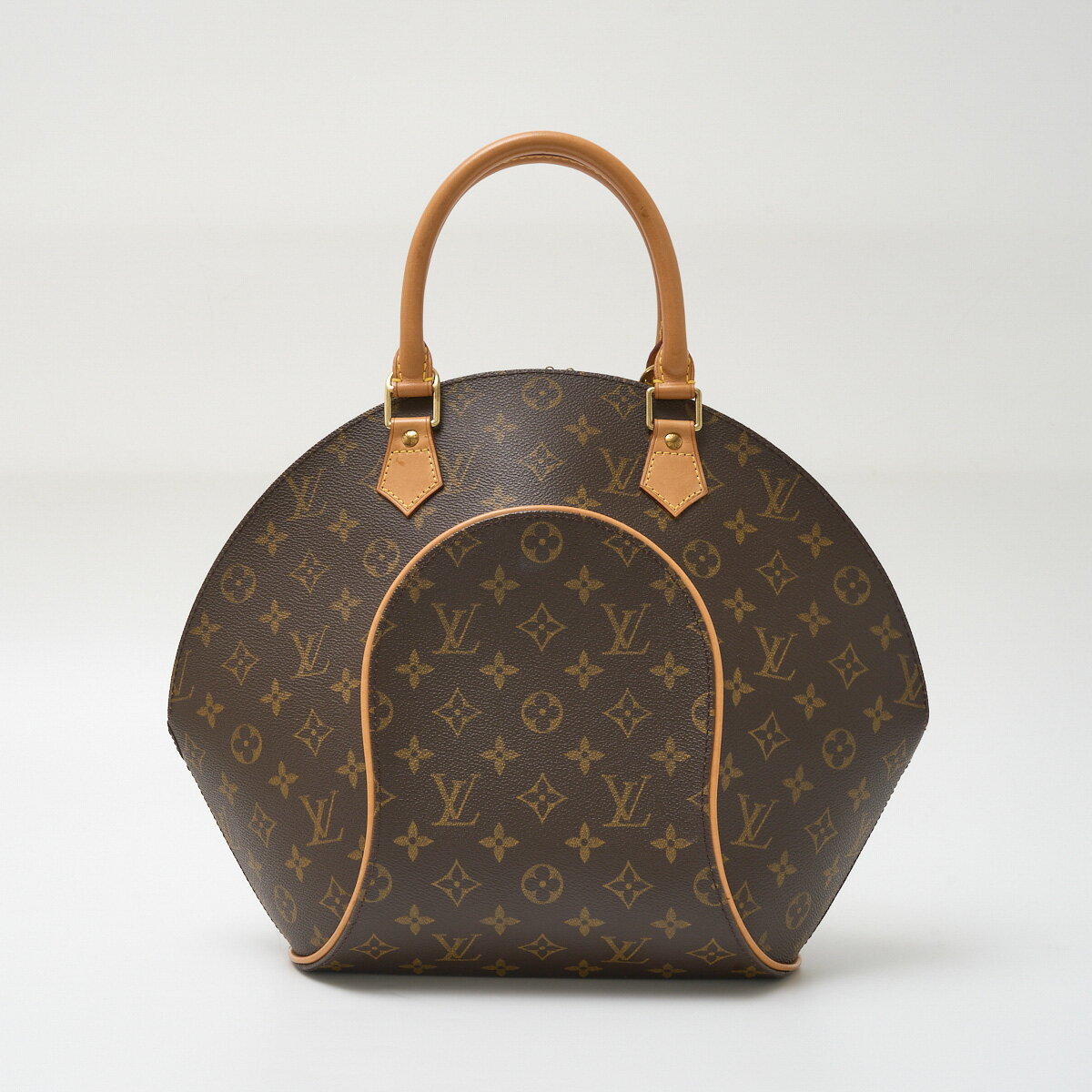 LOUIS VUITTON ルイヴィトン エリプス MM M51126 ハンドバッグ モノグラム・キャンバス×レザー ブラウン×ゴールド レディース