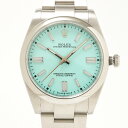 【中古】【1年間保証】ROLEX ロレックス オイスターパーペチュアル 41 124300 SS ターコイズブルー文字盤×シルバー ランダム番 自動巻き 腕時計