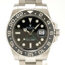 【中古】【1年間保証・仕上げ済】ROLEX ロレックス GMTマスターII 116710LN SS ブラック文字盤×シルバー ランダム番 自動巻き 腕時計 メン...