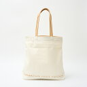 【中古】LOUIS VUITTON ルイヴィトン フォンダシオン キャンバス ショルダー トートバッグ エコbag ホワイト×ベージュ 美術館限定品 レディース