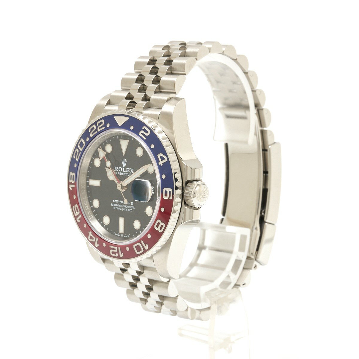 【中古】【1年間保証】ROLEX ロレックス GMTマスターII 126710BLRO ランダム番 SS ブラック文字盤×レッド/ブルー×シルバー 自動巻き 腕時計