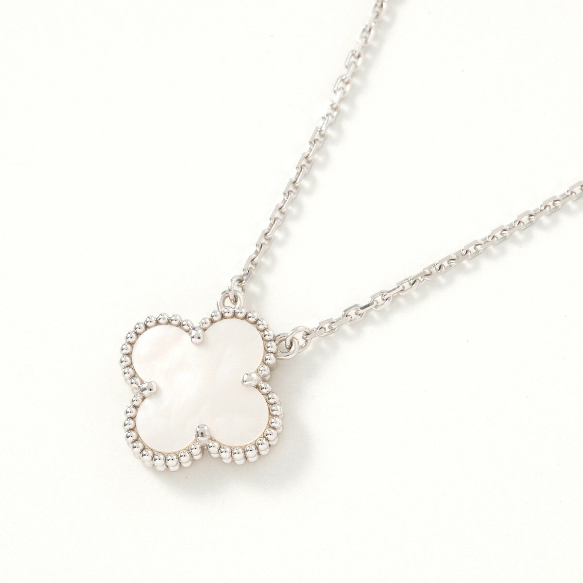 【中古】Van Cleef＆Arpels ヴァン クリーフ&アーペル ヴィンテージ アルハンブラ ペンダント VCARF48700 ネックレス K18WG/パール ゴールドのサムネイル