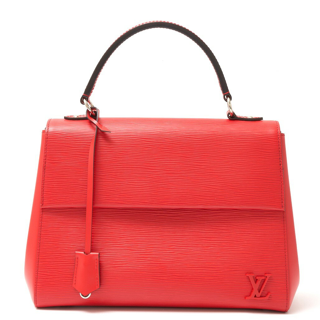 【中古】LOUIS VUITTON ルイヴィトン クリュニー BB M41337 2WAY ハンド ショルダーバッグ エピ・レザー レッド×シルバー エレガント レディース