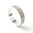 【中古】Cartier カルティエ Love ウェディング リング・パヴェダイヤモンド B4083400 指輪 K18WG ホワイトゴールド アクセサリー レデ...