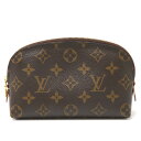 【中古】LOUIS VUITTON ルイヴィトン ポシェット・コスメティック PM M47515 小物 ポーチ モノグラム×レザー ブラウン×ゴールド レディース(4)