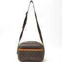 【中古】LOUIS VUITTON ルイヴィトン リポーター PM M45254 クロスボディ ショルダーバッグ モノグラム×レザー ブラウン×ゴールド レディース(4)
