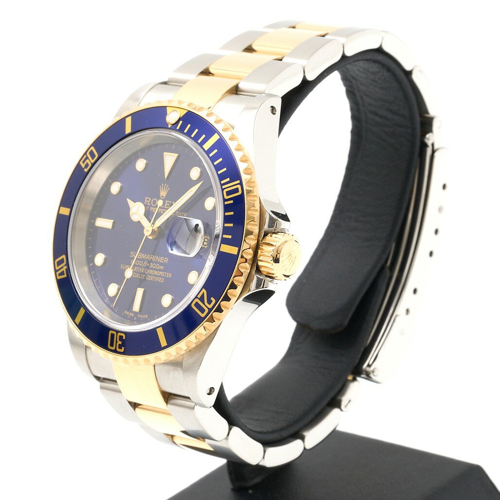 【中古】【1年間保証・仕上げ済】ROLEX ロレックス サブマリーナ デイト 16613 K番 SS×YG ブルー×イエローゴールド×シルバー 自動巻き 腕時計